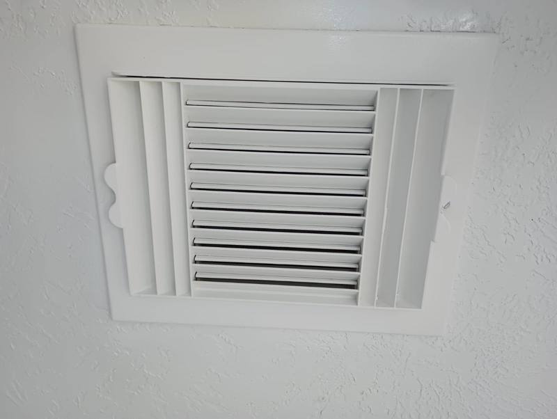 Clean air duct vent after HomePros professional cleaning service in Houston TX